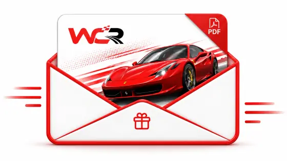 Voucher digitale We Can Race in una busta regalo