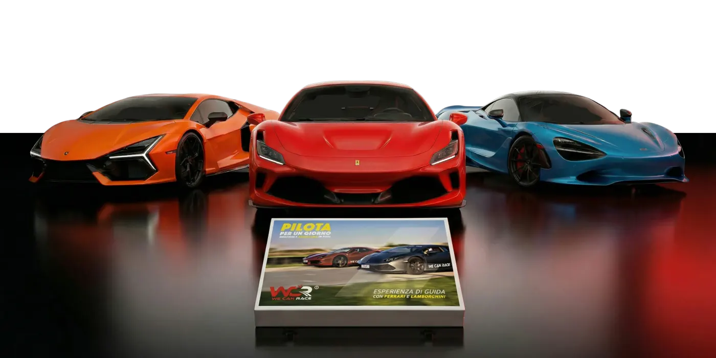 Cofanetto We Can Race con Ferrari, Lamborghini e McLaren